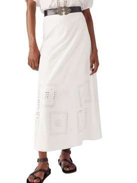 lermaid skirt in blanc