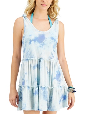 juniors womens tie-dye dress cover-up