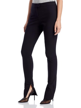 rebecca womens scuba mid-rise skinny pants