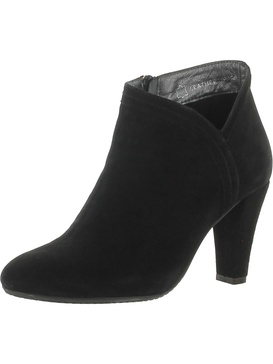 forest womens faux suede round toe ankle boots