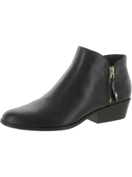 womens leather ankle booties