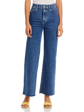 keys hepburn womens high rise medium wash wide leg jeans