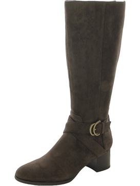 maelie womens faux suede tall knee-high boots