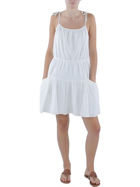 womens linen mini sundress