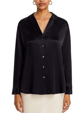 nami womens collar long sleeve button-down top