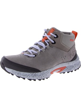 summit mid womens suede water repellent hiking shoes