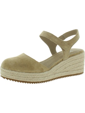 nessa womens suede wedge pumps