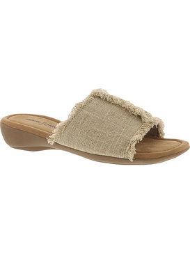 samara womens fringe slip on flats