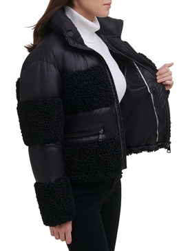 womens sherpa cold weather puffer jacket