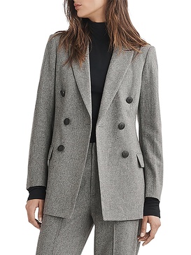 warren womens office career double-breasted blazer