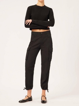 gwen jogger cargo in black