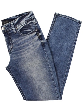 womens mid-rise stretch straight leg jeans