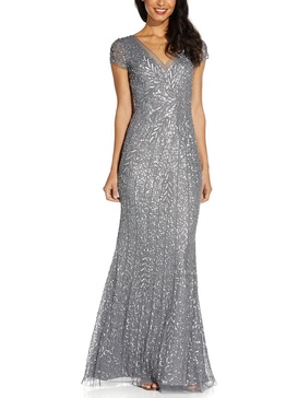 womens beaded mermaid evening dress