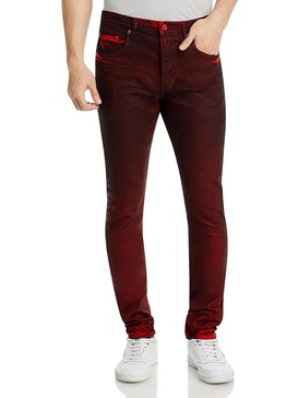 molten lava mens distressed low rise skinny jeans