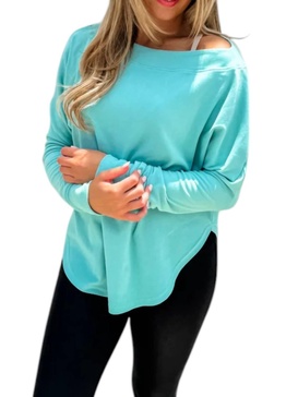 zoey top in turquoise