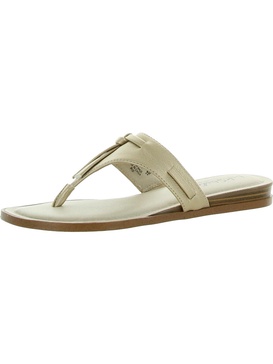 rio womens faux leather pebbled flip-flops