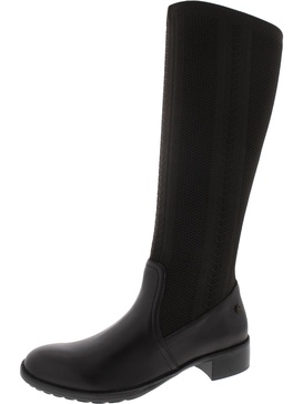 belle womens knit tall mid-calf boots