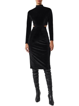 sula womens velvet midi midi dress