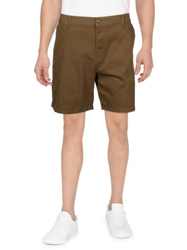 mens chino mid-rise khaki shorts