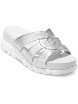 zg slotted slide womens d faux leather slide sandals