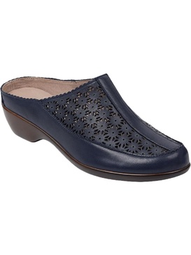 dusk womens leather slip on mules