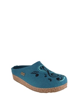 unisex grizzly melodie mule shoes in turquoise