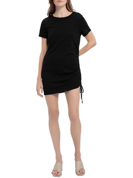 womens crewneck mini t-shirt dress