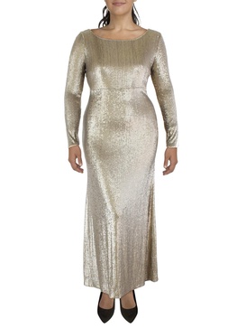 womens sequined long evening dress