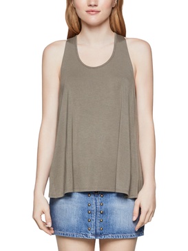 womens criss-cross back sleeveless tank top