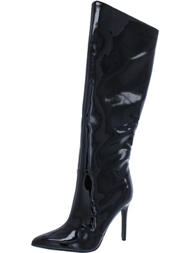 taler 3 womens faux leather pull-on knee-high boots