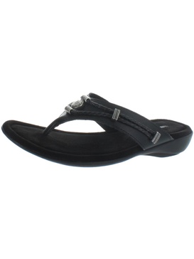 silverthorne womens slip on slides thong sandals