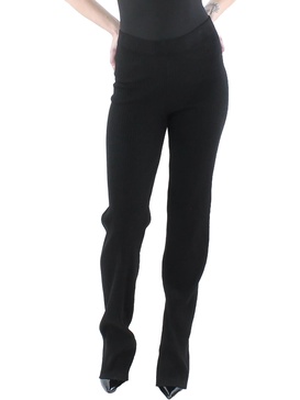 ibiza womens pull on ribbed knit straight leg pants