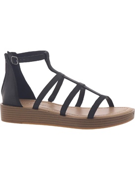 ellian womens leather caged gladiator sandals