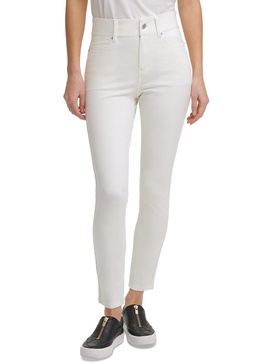 womens solid high rise skinny jeans