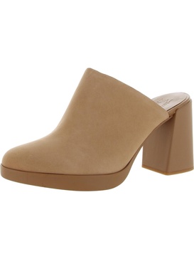 genn-connect womens leather slip on mules