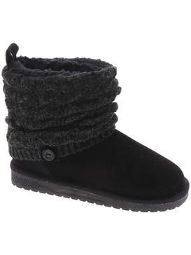 laurel womens faux suede cozy winter & snow boots