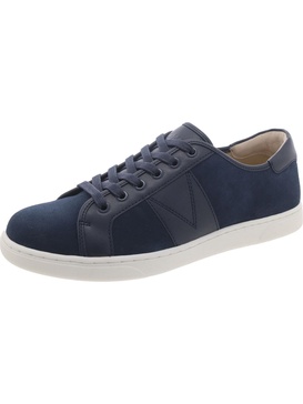 jerome mens faux suede lace-up casual and fashion sneakers