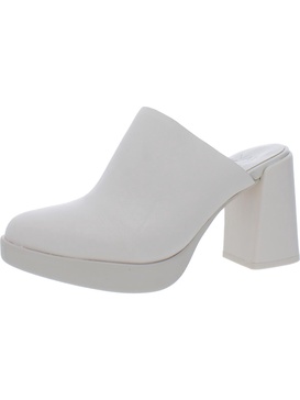 genn-connect womens leather slip on mules