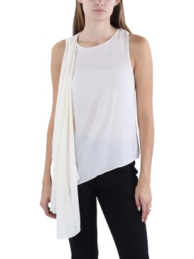 womens wrap woven top shell