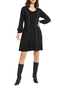 womens jersey studded shift dress