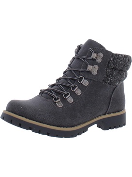 pathfield womens knit lace-up ankle boots