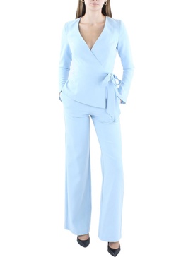 womens 2 pc long sleeve jumpsuit