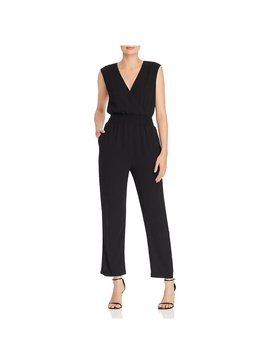 fallon womens crepe sleeveless jumpsuit