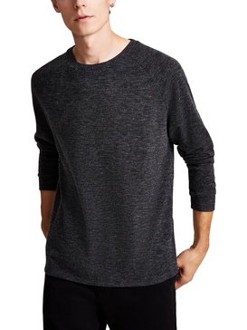 mens knit long sleeve t-shirt