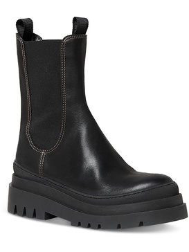 carlota womens leather casual mid-calf boots