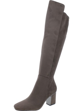 cilli womens faux suede over-the-knee boots