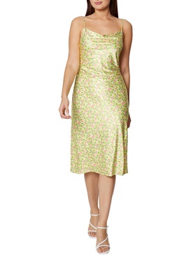 womens floral sleeveless midi dress