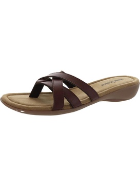 sunny womens leather flip flop thong sandals