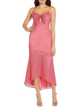 womens eyelet maxi sheath dress