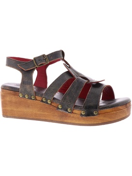 womens leather wedge heel wedge sandals